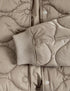 Satin Quilted Relaxed Bomber Jacket